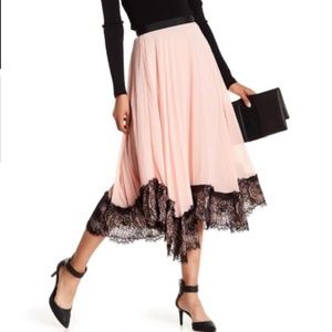 Cinq A Sept Kaya Chiffon Lace Midi Skirt - size XS